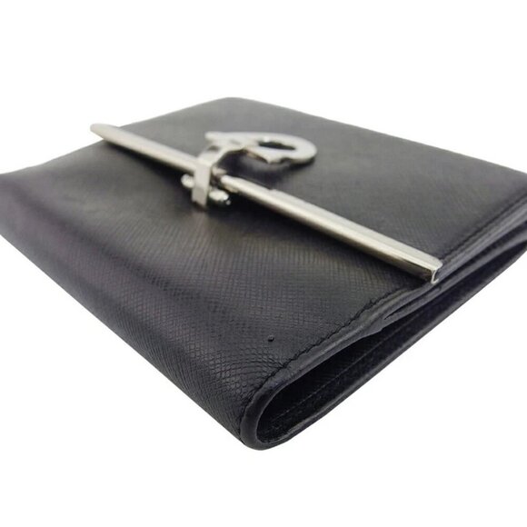 Salvatore Ferragamo Bifold Wallet NERO Women Authentic secondhand - Picture 2 of 8